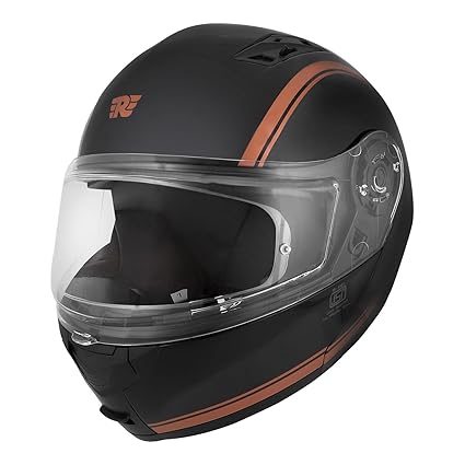 Royal Enfield Lightwing Modular Riding Helmet Black With Copper Strep