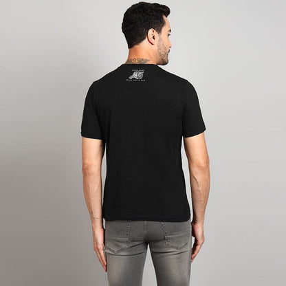 ROYAL ENFIELD MLG APPLIQUE T SHIRT BLACK
