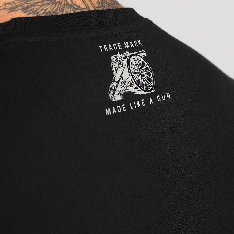 ROYAL ENFIELD MLG APPLIQUE T SHIRT BLACK