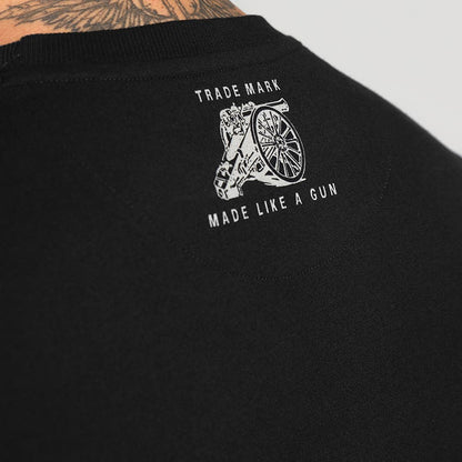 ROYAL ENFIELD MLG APPLIQUE T SHIRT BLACK