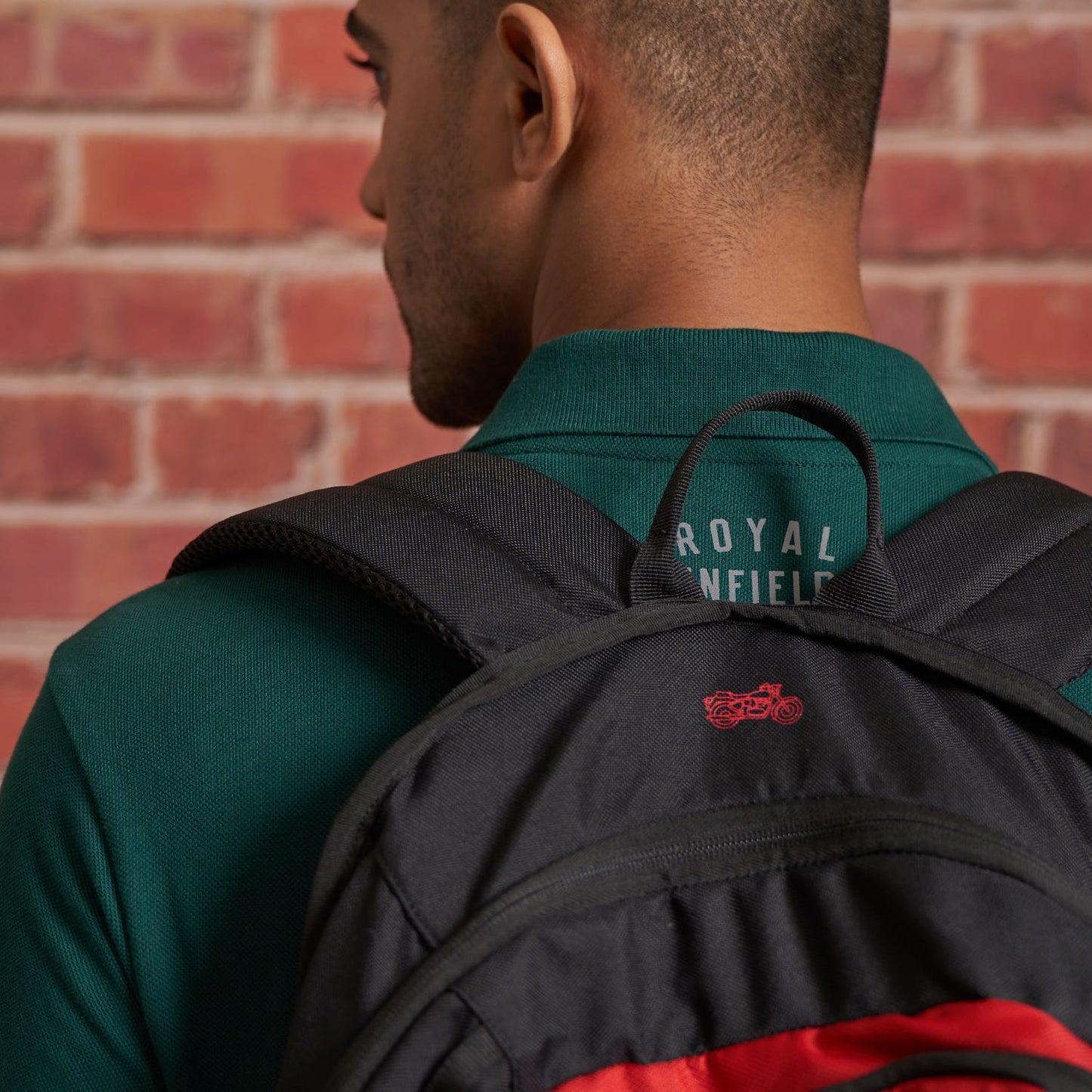 ROYAL ENFIELD MLG LIFESTYLE BACKPACK BLACK RED