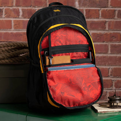 ROYAL ENFIELD MLG LIFESTYLE BACKPACK BLACK RED