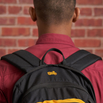ROYAL ENFIELD MLG LIFESTYLE BACKPACK BLACK YELLOW