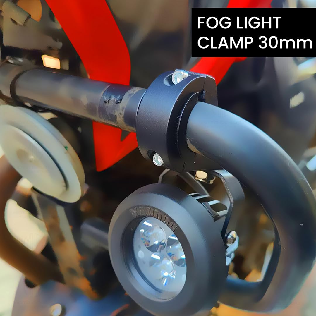 Fog Light Clamp 30MM For Universal All Bikes Durable Handlebar Mounting Solution