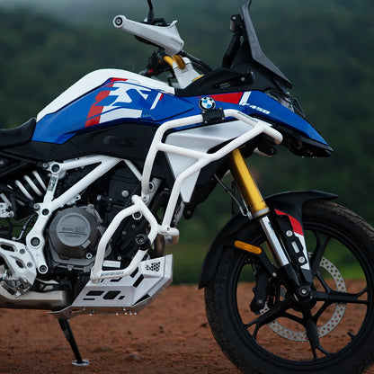 MOTO TORQUE APEX CRASH GUARD (WHITE) FOR BMW F450 GS
