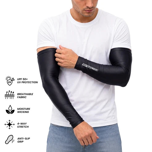 MOTO TORQUE BLACK ARM SLEEVES PAIR