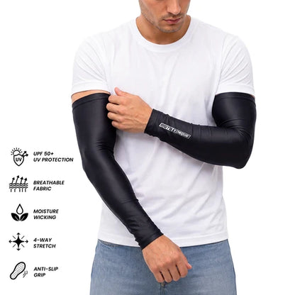MOTO TORQUE BLACK ARM SLEEVES PAIR