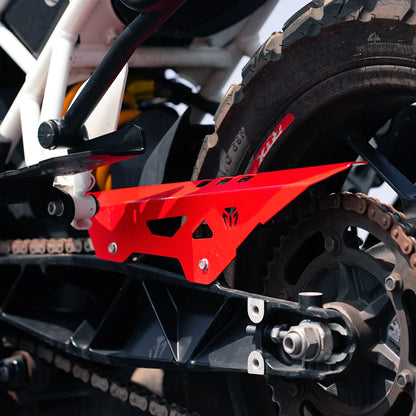 MOTO TORQUE CHAIN GUARD (RED) FOR TVS APACHE RTX 300