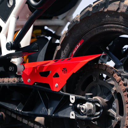 MOTO TORQUE CHAIN GUARD (RED) FOR TVS APACHE RTX 300