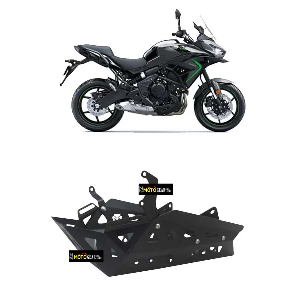 MOTO TORQUE ENGINE GUARD /SUMP GUARD WITH FITTING FOR KAWASAKI VERSYS 650