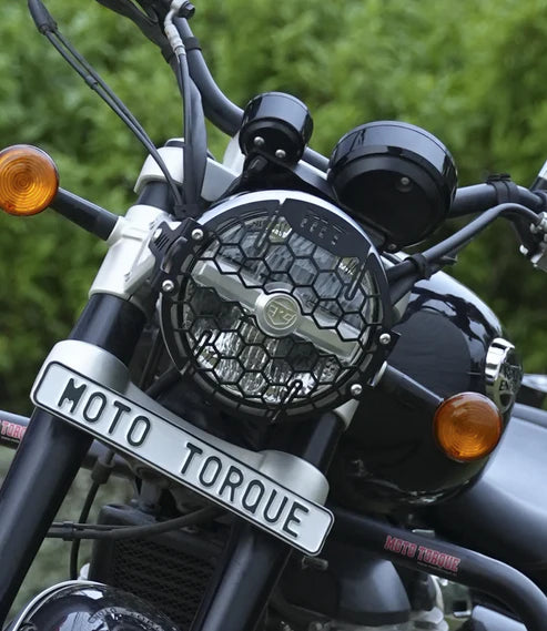 MOTO TORQUE HEADLIGHT GRILL ROYAL ENFIELD SUPER METEOR 650