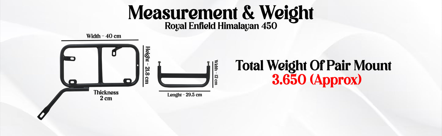 Black Saddle Stay Pair Right & Left Side Fit for Royal Enfield New Himalayan 450