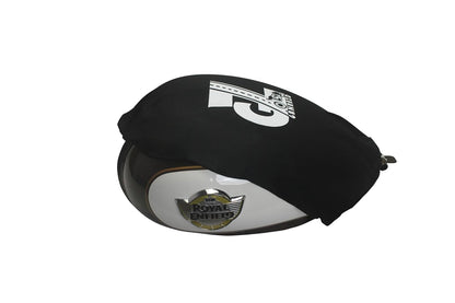 Motorcycle Fuel Tank Cover - Premium Elastic Dustproof & Scratch-Resistant Protector for New Classic, Bullet, Meteor, Goan Classic, Old Classic, Bullet 350 All Models, Black