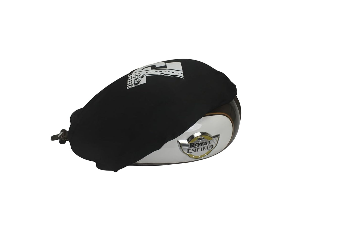 Motorcycle Fuel Tank Cover - Premium Elastic Dustproof & Scratch-Resistant Protector for New Classic, Bullet, Meteor, Goan Classic, Old Classic, Bullet 350 All Models, Black
