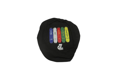 Motorcycle Fuel Tank Cover - Tibetan Prayer Flag, Spiritual Design & Scratch-Resistant Protector for Old/New Classic, Bullet, Meteor, Goan Classic 350 All Models, Black