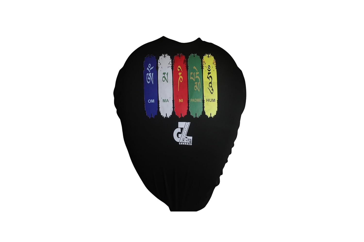 Motorcycle Fuel Tank Cover - Tibetan Prayer Flag, Spiritual Design & Scratch-Resistant Protector for Old/New Classic, Bullet, Meteor, Goan Classic 350 All Models, Black