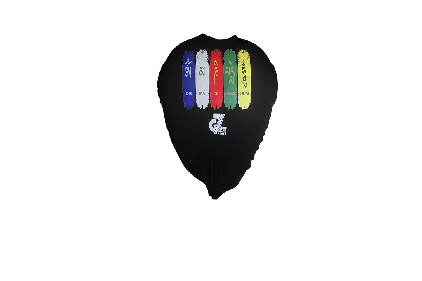 Motorcycle Fuel Tank Cover - Tibetan Prayer Flag, Spiritual Design & Scratch-Resistant Protector for Old/New Classic, Bullet, Meteor, Goan Classic 350 All Models, Black