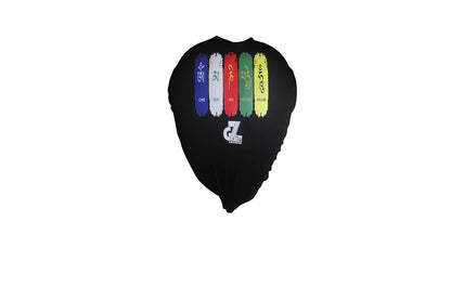Motorcycle Fuel Tank Cover - Tibetan Prayer Flag, Spiritual Design & Scratch-Resistant Protector for Old/New Classic, Bullet, Meteor, Goan Classic 350 All Models, Black