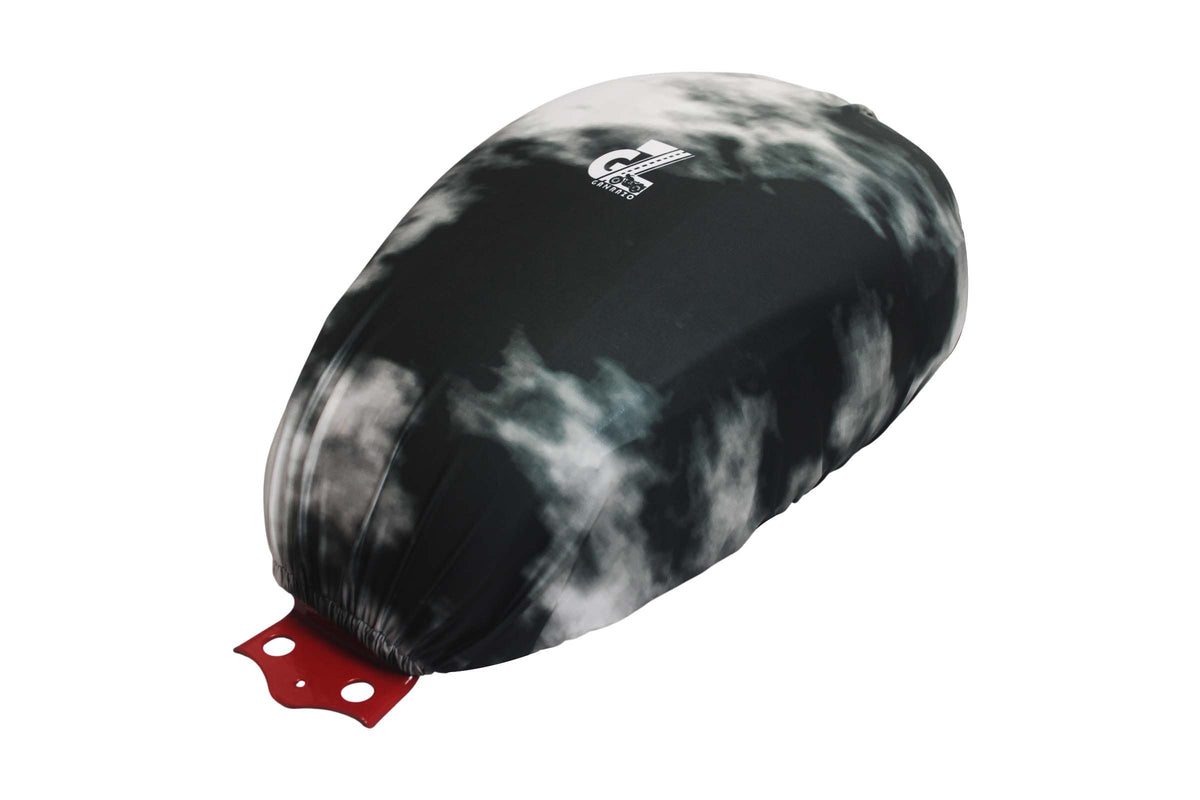 Motorcycle Fuel Tank Cover Dual Shade - Premium Elastic Dustproof & Scratch-Resistant Protector for Triumph Speed 400/400 T4, Scrambler 400 X/XC, Tracker & Thruxton 400 All Models, Green
