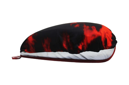 Motorcycle Fuel Tank Cover Dual Shade - Premium Elastic Dustproof & Scratch-Resistant Protector for Triumph Speed 400/400 T4, Scrambler 400 X/XC, Tracker & Thruxton 400 All Models, Red