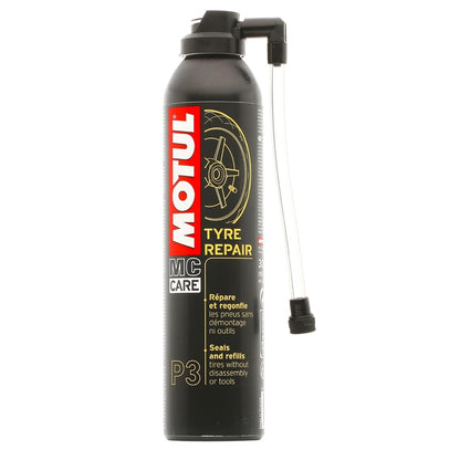 Motul Tyre Repair Foam Quick Seal & Inflate Solution Fast Emergency Fix No Tyre Removal Needed