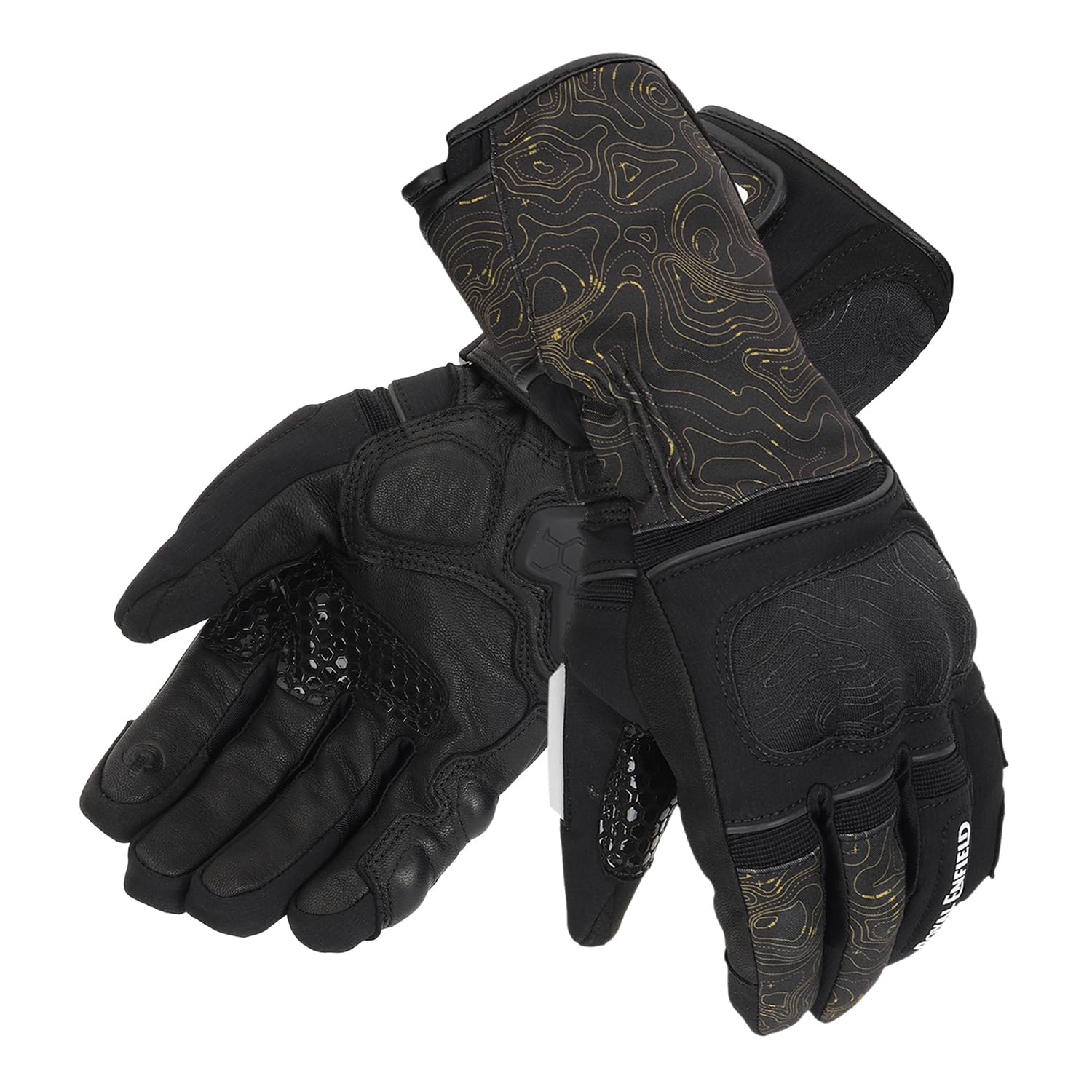 ROYAL ENFIELD NAVIGATOR WATERPROOF GLOVES BLACK
