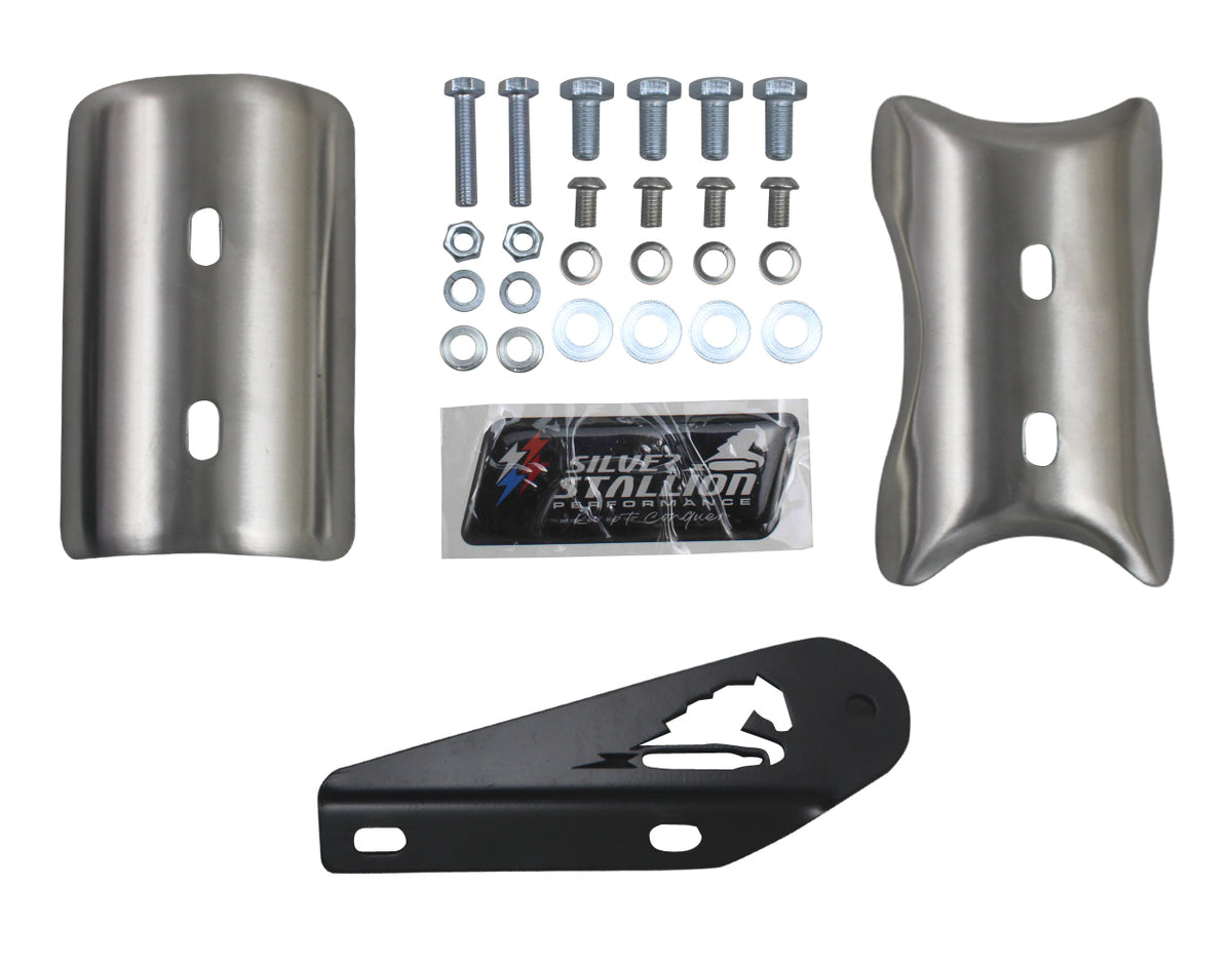 Silver Stallion Performance Outlander Silencer Exhaust Silver For Royal Enfield Bear 650
