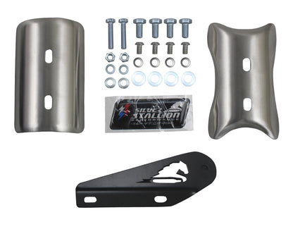 Silver Stallion Performance Outlander Silencer Exhaust Silver For Royal Enfield Bear 650