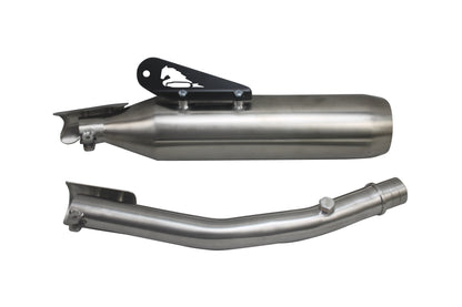 Silver Stallion Performance Outlander Silencer Exhaust Silver For Royal Enfield Bear 650