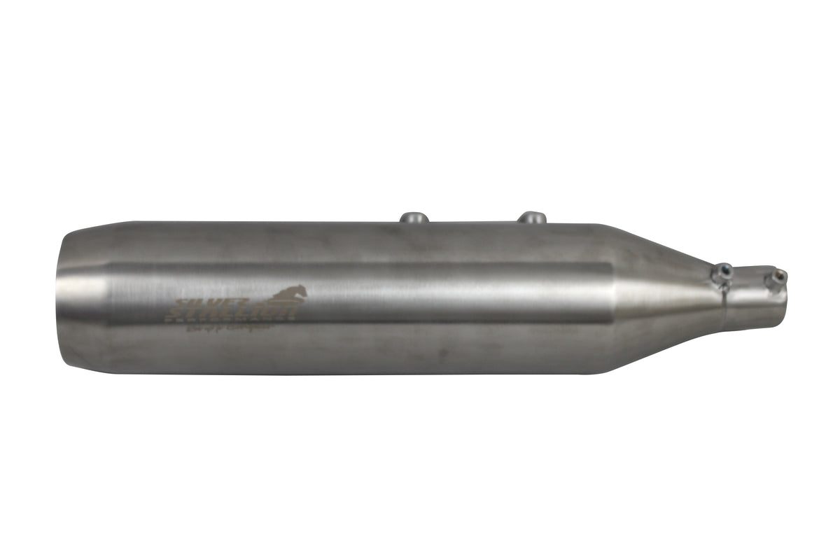 Silver Stallion Performance Outlander Silencer Exhaust Silver For Royal Enfield Bear 650