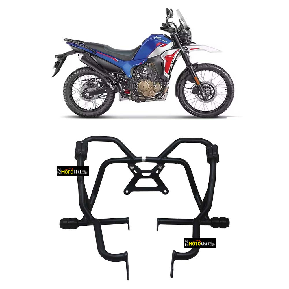MOTO TORQUE TITAN X CRASH GUARD/ENGINE GUARD BLACK WITH FITTINGS FOR XPULSE 210