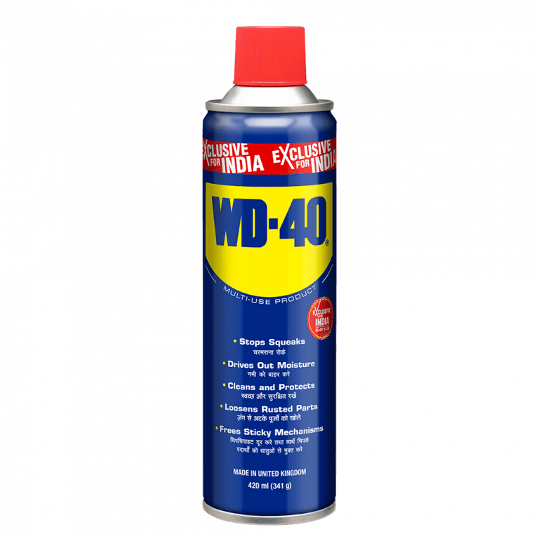 Pidilite WD-40, Multipurpose Spray, Lubricant, Rust Remover, Squeak Noise Remover, Stain Remover, and Cleaning 420ml (341gm)