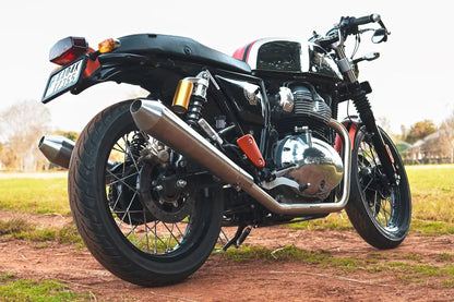 PoweRage Performance Headers for Royal Enfield Interceptor / GT 650 Twins – Brushed Finish