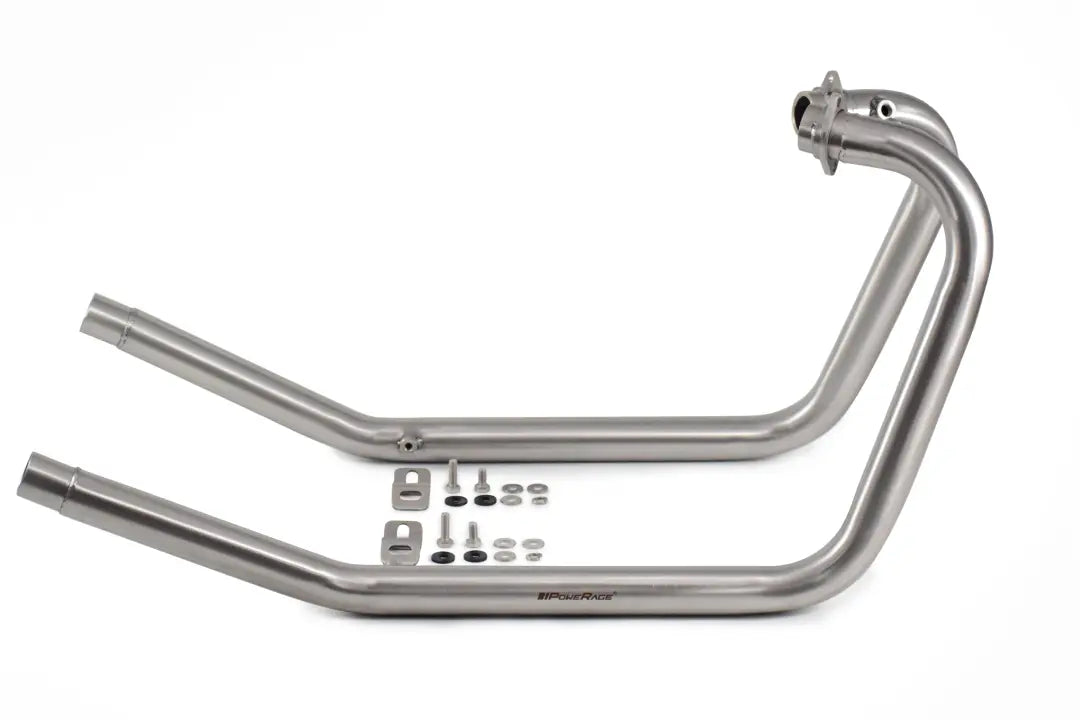 PoweRage Performance Headers for Royal Enfield Interceptor / GT 650 Twins – Brushed Finish