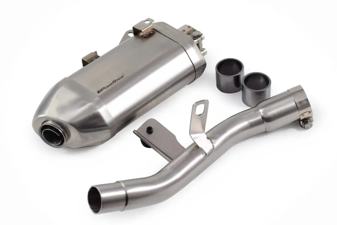 PoweRage Slip-On Exhaust for Royal Enfield Guerrilla 450 - Brushed Finish