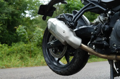 PoweRage Slip-On Exhaust for Royal Enfield Guerrilla 450 - Brushed Finish