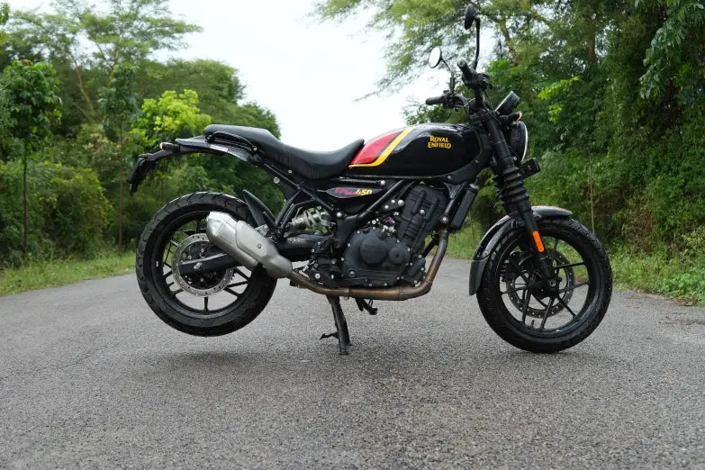 PoweRage Slip-On Exhaust for Royal Enfield Guerrilla 450 - Brushed Finish
