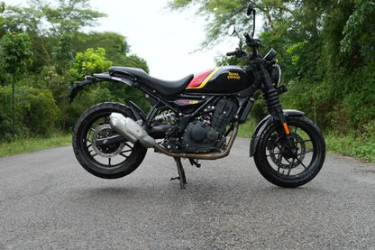 PoweRage Slip-On Exhaust for Royal Enfield Guerrilla 450 - Brushed Finish