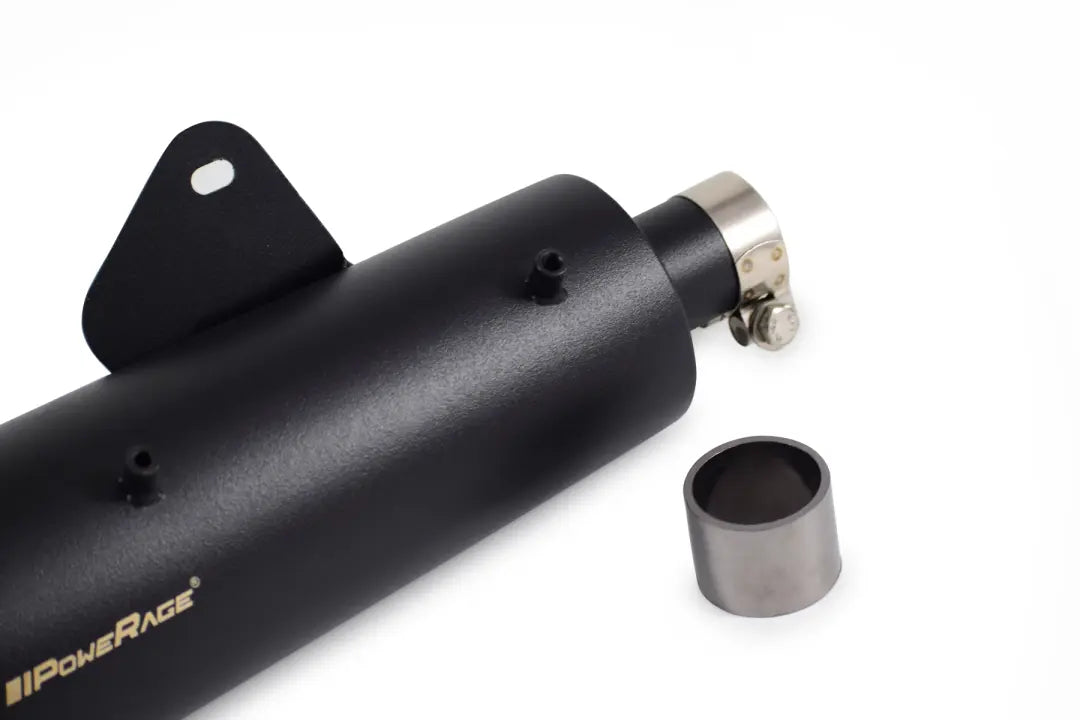 PoweRage Slip-On Exhaust for Royal Enfield Hunter 350 - Black Finish