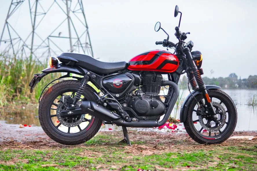 PoweRage Slip-On Exhaust for Royal Enfield Hunter 350 - Black Finish