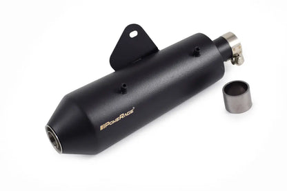 PoweRage Slip-On Exhaust for Royal Enfield Hunter 350 - Black Finish