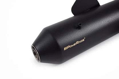 PoweRage Slip-On Exhaust for Royal Enfield Hunter 350 - Black Finish
