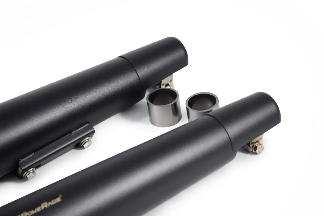 PoweRage Slip-On Exhaust for Royal Enfield Interceptor / GT 650 – Black Finish (Short Type)