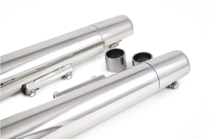 PoweRage Slip-On Exhaust for Royal Enfield Interceptor / GT 650 – Polish Finish (Long Type)