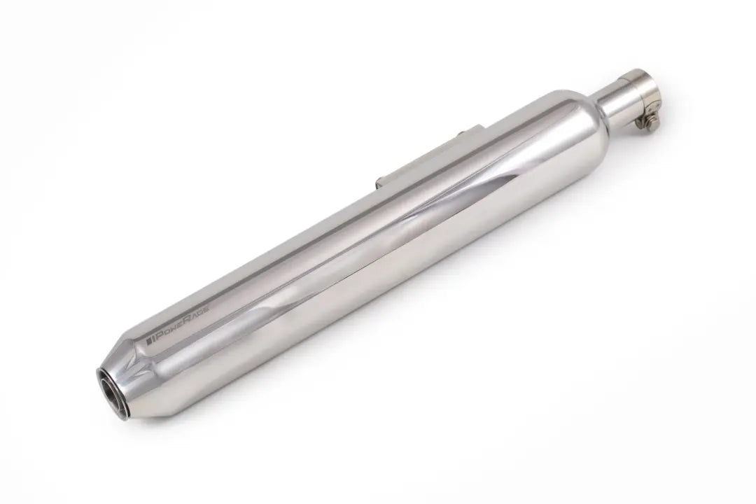 PoweRage Slip-On Exhaust for Royal Enfield Reborn / Meteor 350 – Polish Finish