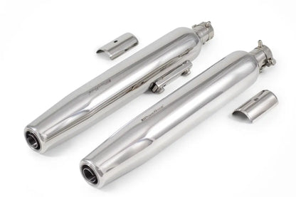 PoweRage Slip-On Exhaust for Royal Enfield Super Meteor 650 – Polish Finish