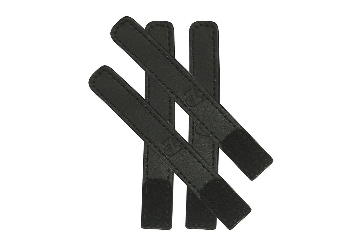 Premium Leather Handlebar Cable Wrap for Motorcycles  Wire Management & Protection Cover  Universal Fit  Set of 4  (Black)