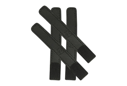 Premium Leather Handlebar Cable Wrap for Motorcycles  Wire Management & Protection Cover  Universal Fit  Set of 4  (Black)