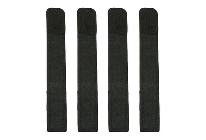 Premium Leather Handlebar Cable Wrap for Motorcycles  Wire Management & Protection Cover  Universal Fit  Set of 4  (Black)