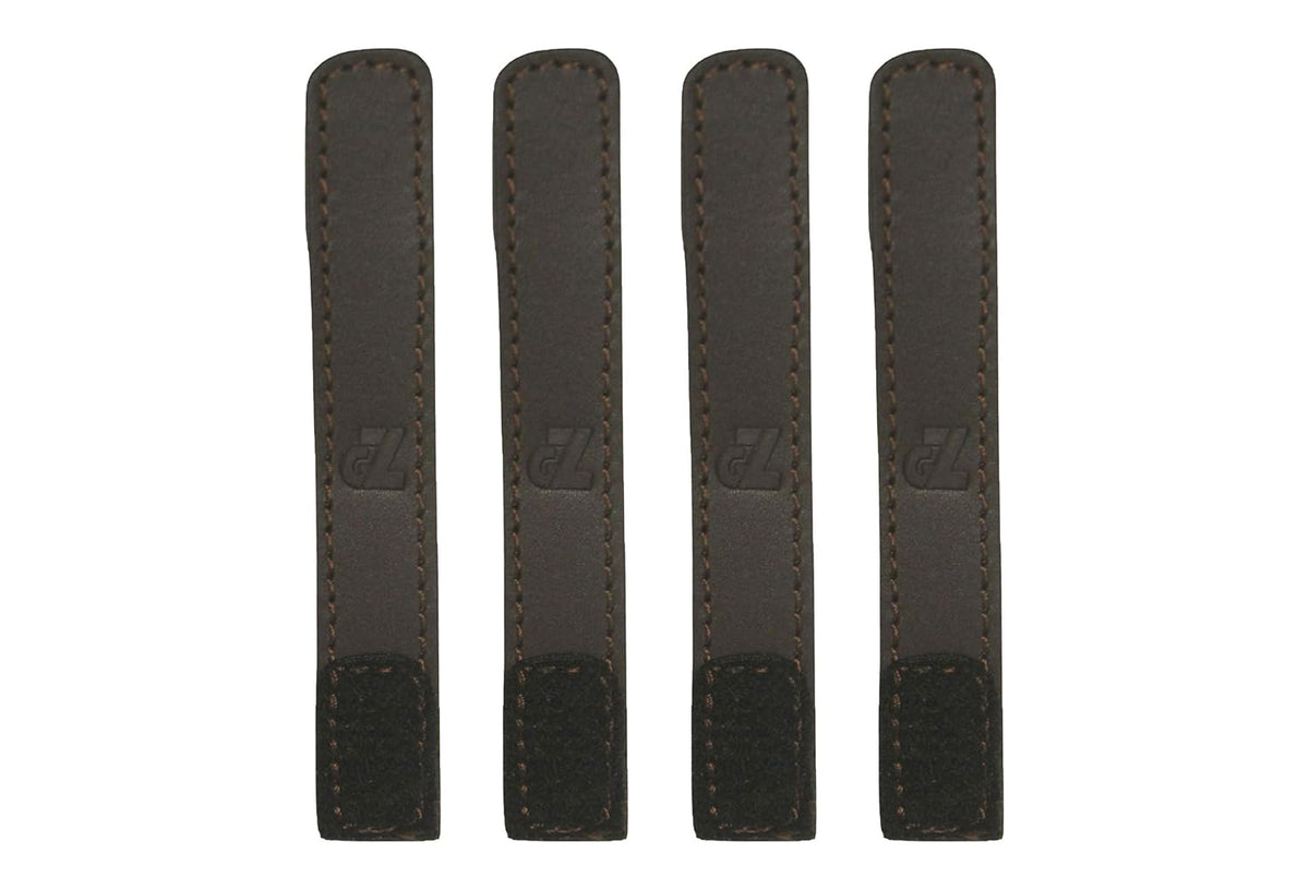 Premium Leather Handlebar Cable Wrap for Motorcycles  Wire Management & Protection Cover  Universal Fit  Set of 4  (Brown)